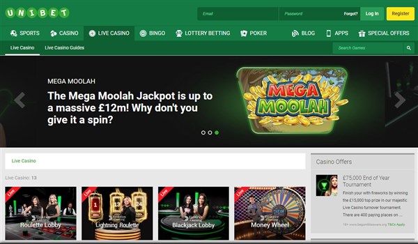 Unibet Casino Review